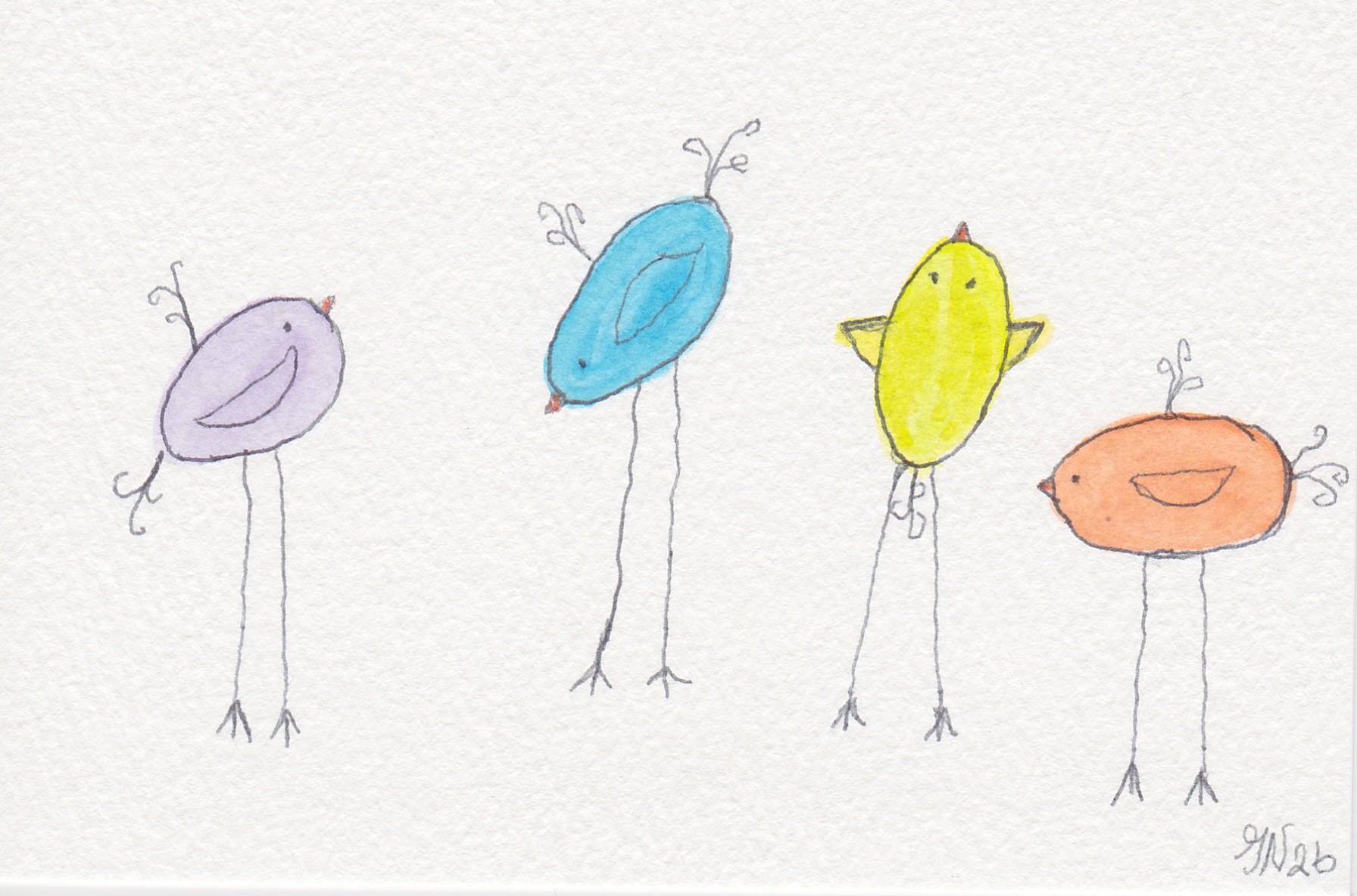 Whimsical Birds 4